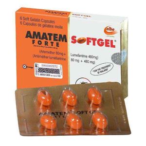 AMATEM SOFTGEL (Artemether/LUMEFANTRINE)80/480MG X 6
