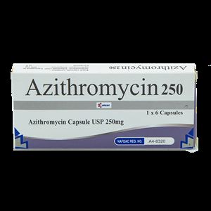 AZITHROMYCIN CAPSULE 250MG BY 6