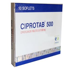 CIPROTAB TABLET 500MG BY 10